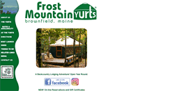 Desktop Screenshot of frostmountainyurts.com