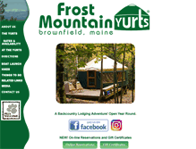 Tablet Screenshot of frostmountainyurts.com